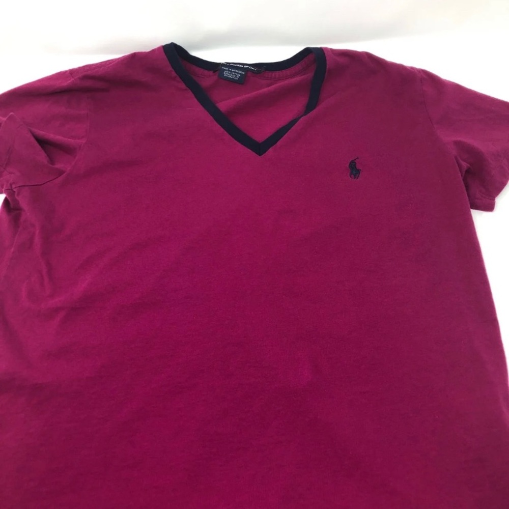 Ralph Lauren Sport Vneck T-shirt Size large